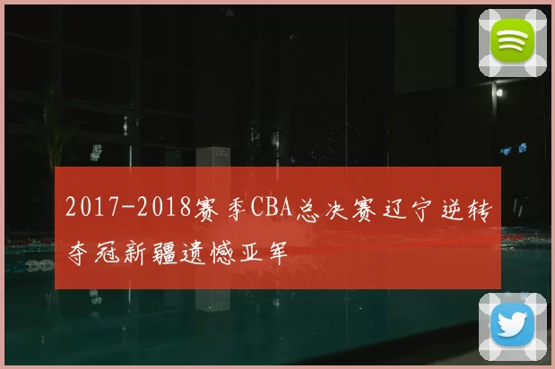 2017-2018赛季CBA总决赛辽宁逆转夺冠新疆遗憾亚军